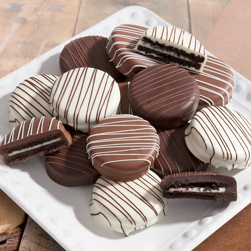12 Dark, Milk and White Delight Chocolate Dipped Oreos